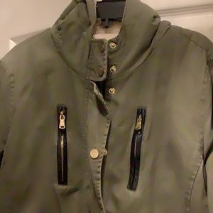 Girls large forever flower winter jacket light